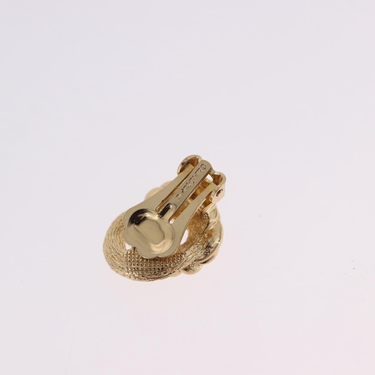 Christian Dior Earring metal 3 Set Gold Tone Auth SW2810