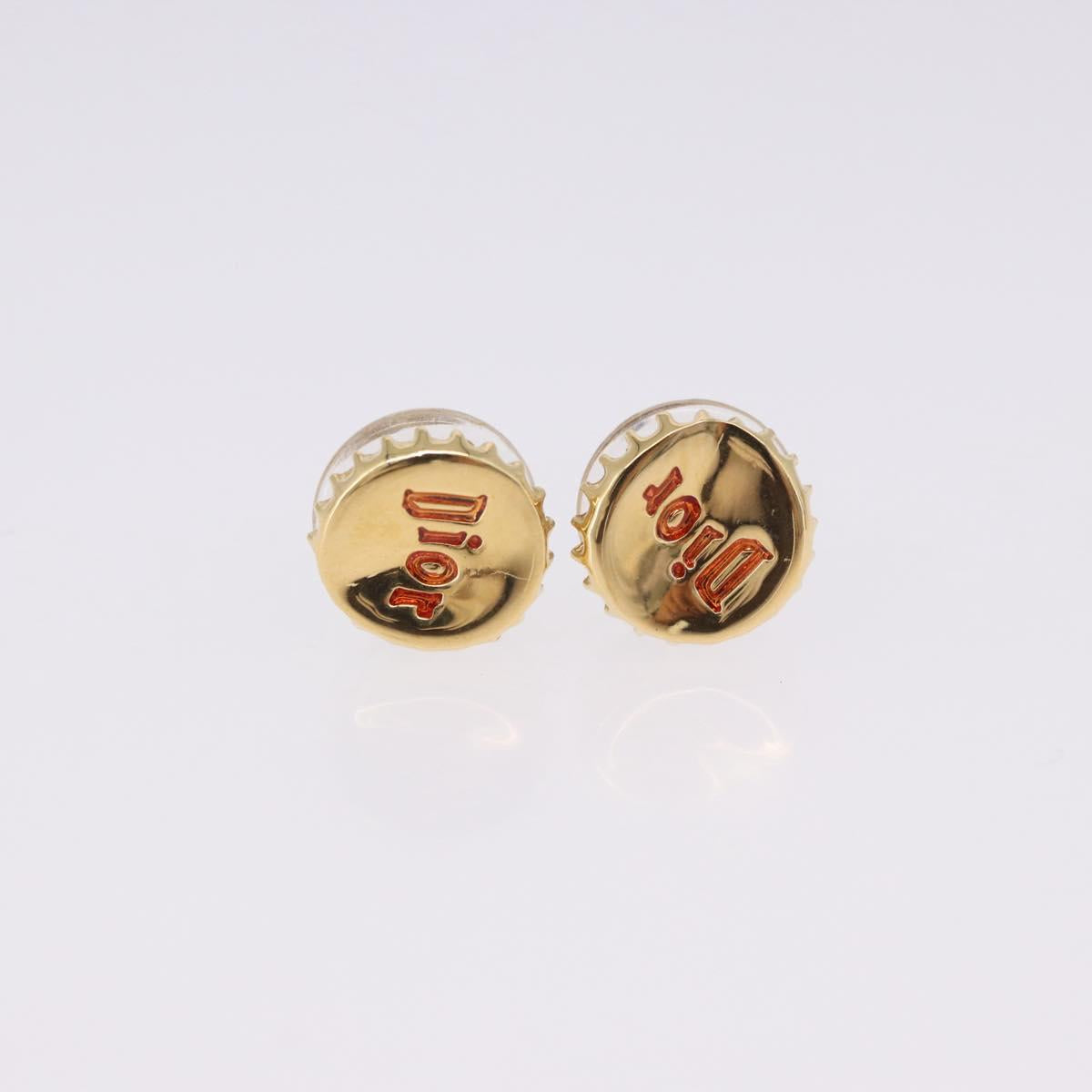 Christian Dior Earring metal 3 Set Gold Tone Auth SW2810