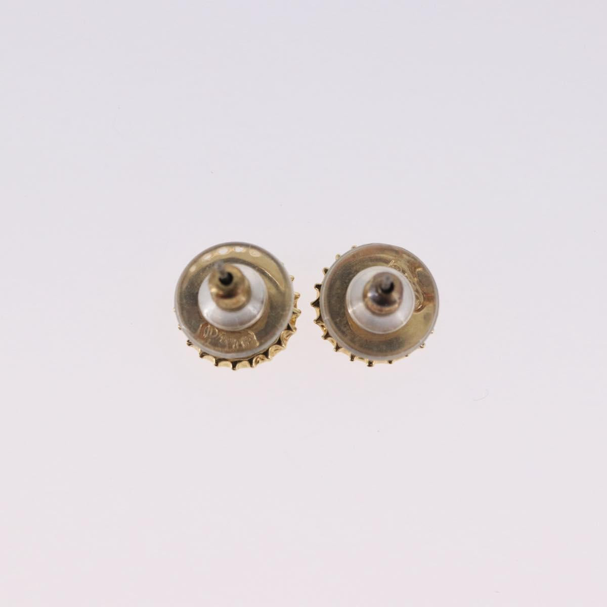 Christian Dior Earring metal 3 Set Gold Tone Auth SW2810