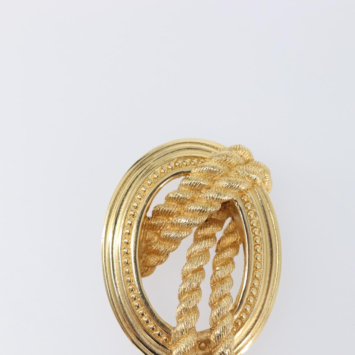 Christian Dior Brooch metal Gold Tone Auth SW2813V