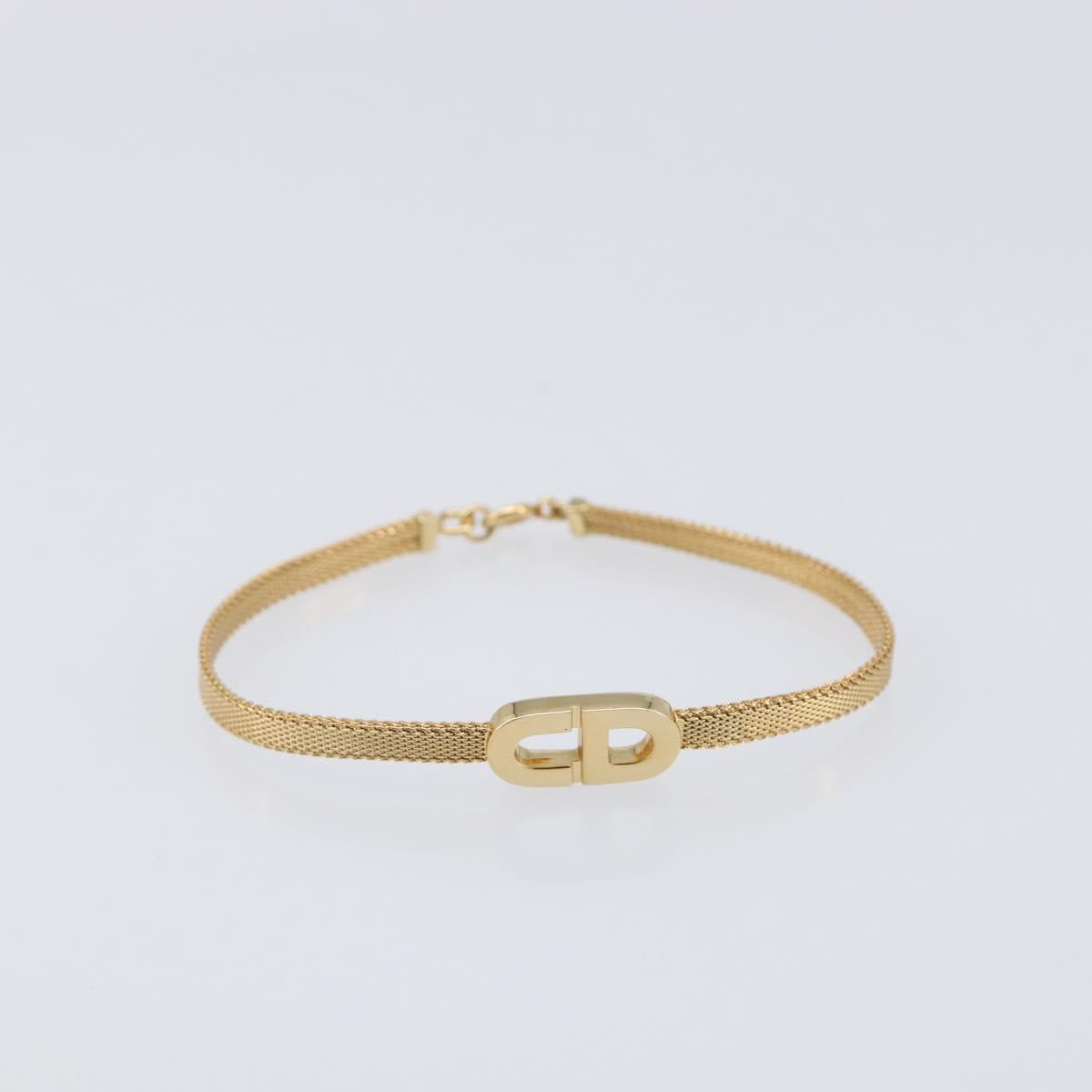 Christian Dior Bracelet metal 3 Set Gold Auth SW2817