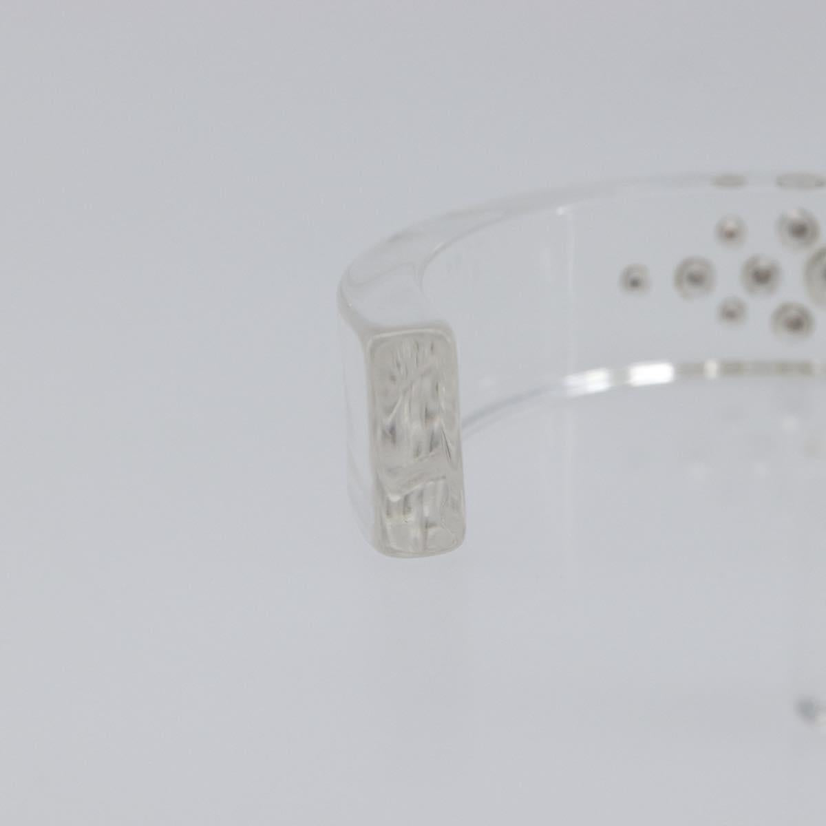 Christian Dior Bangle Bracelet plastic Clear Auth SW2819