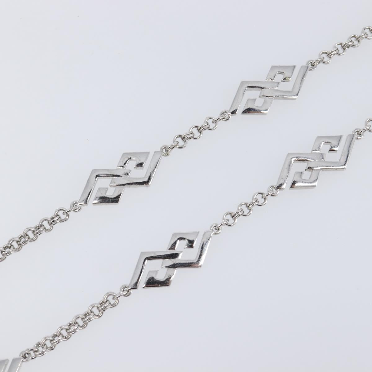 GIVENCHY Necklace metal Silver Auth SW2820