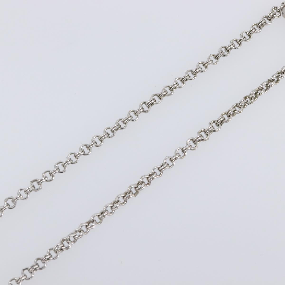 GIVENCHY Necklace metal Silver Auth SW2820