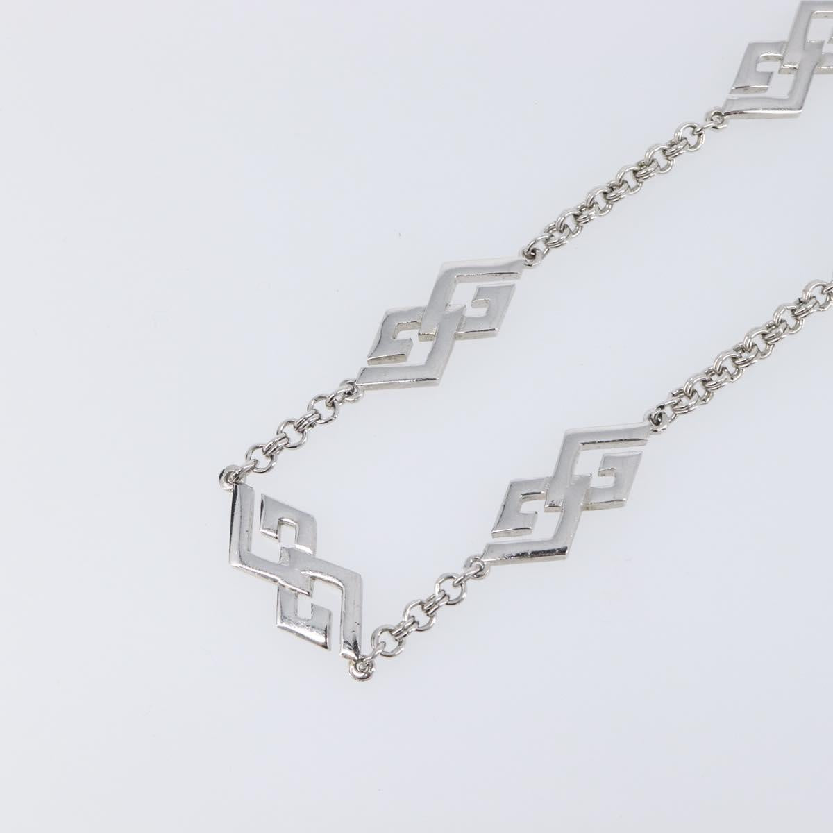 GIVENCHY Necklace metal Silver Auth SW2820