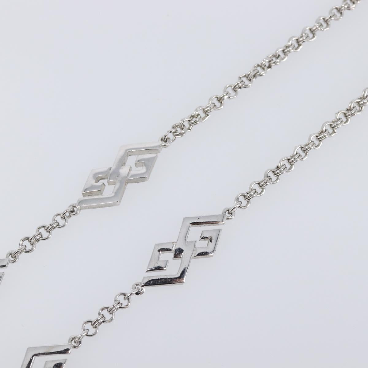 GIVENCHY Necklace metal Silver Auth SW2820