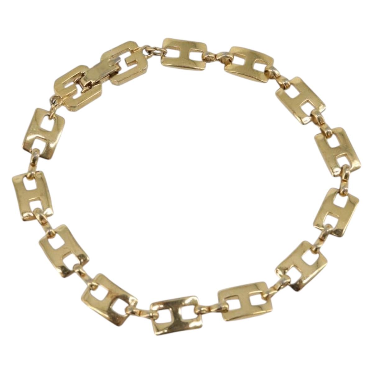 GIVENCHY Bracelet metal Gold Auth SW2824