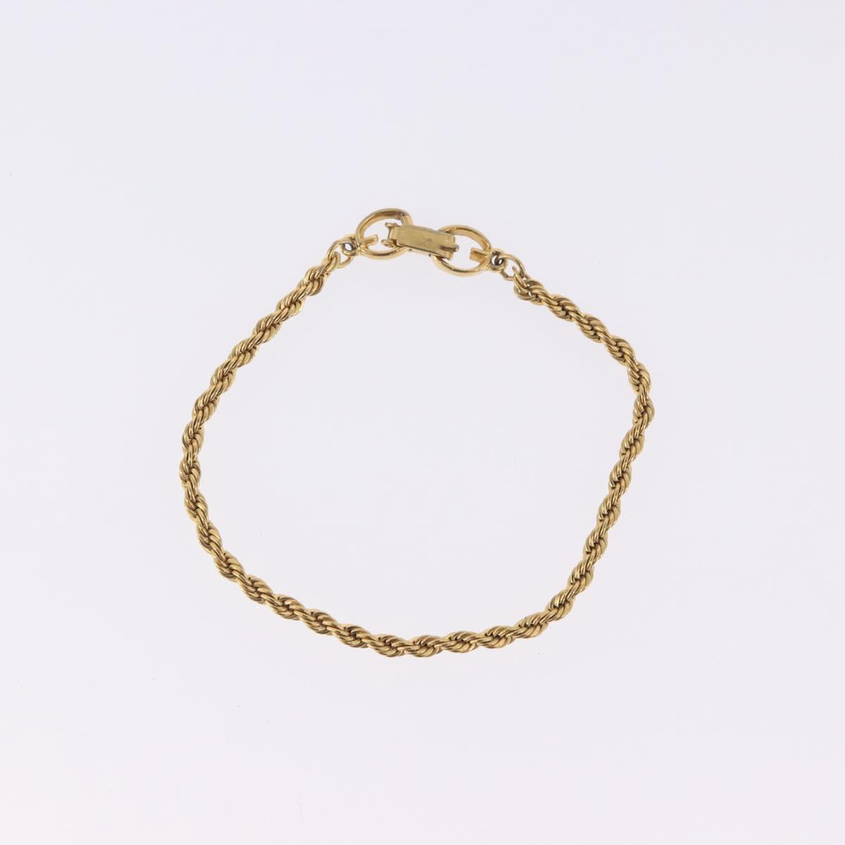 GIVENCHY Bracelet Earring metal 3 Set Gold Tone Silver Auth SW2827