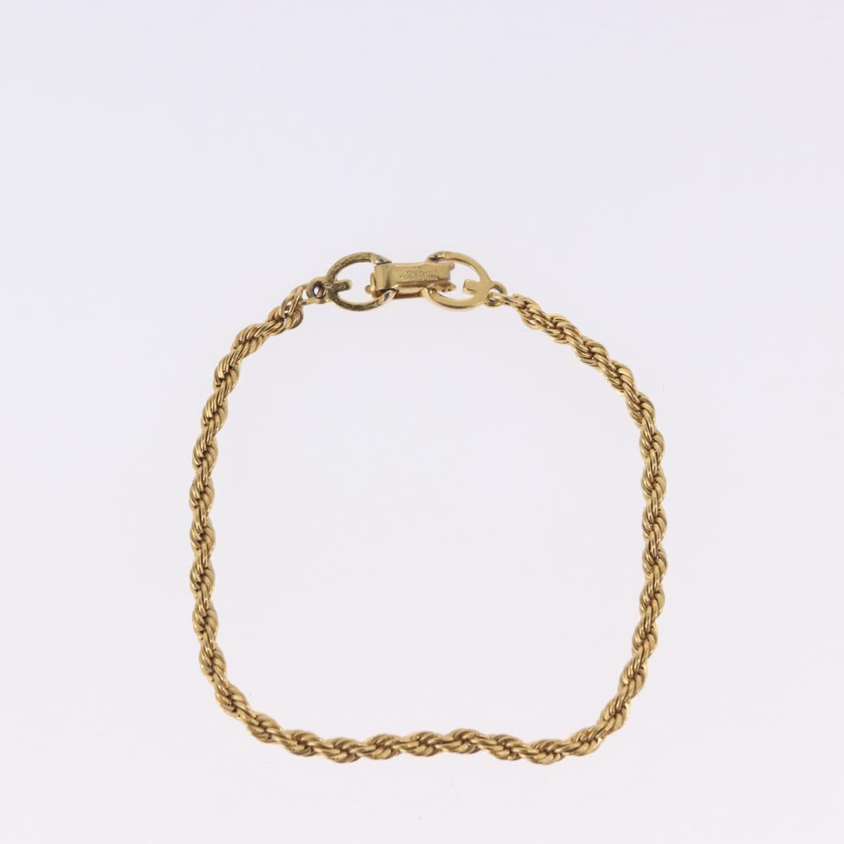 GIVENCHY Bracelet Earring metal 3 Set Gold Tone Silver Auth SW2827