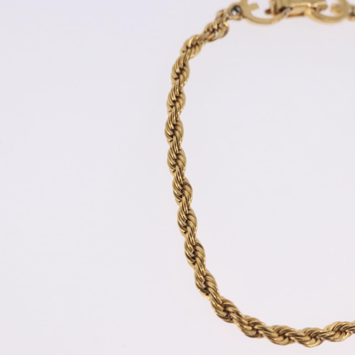 GIVENCHY Bracelet Earring metal 3 Set Gold Tone Silver Auth SW2827