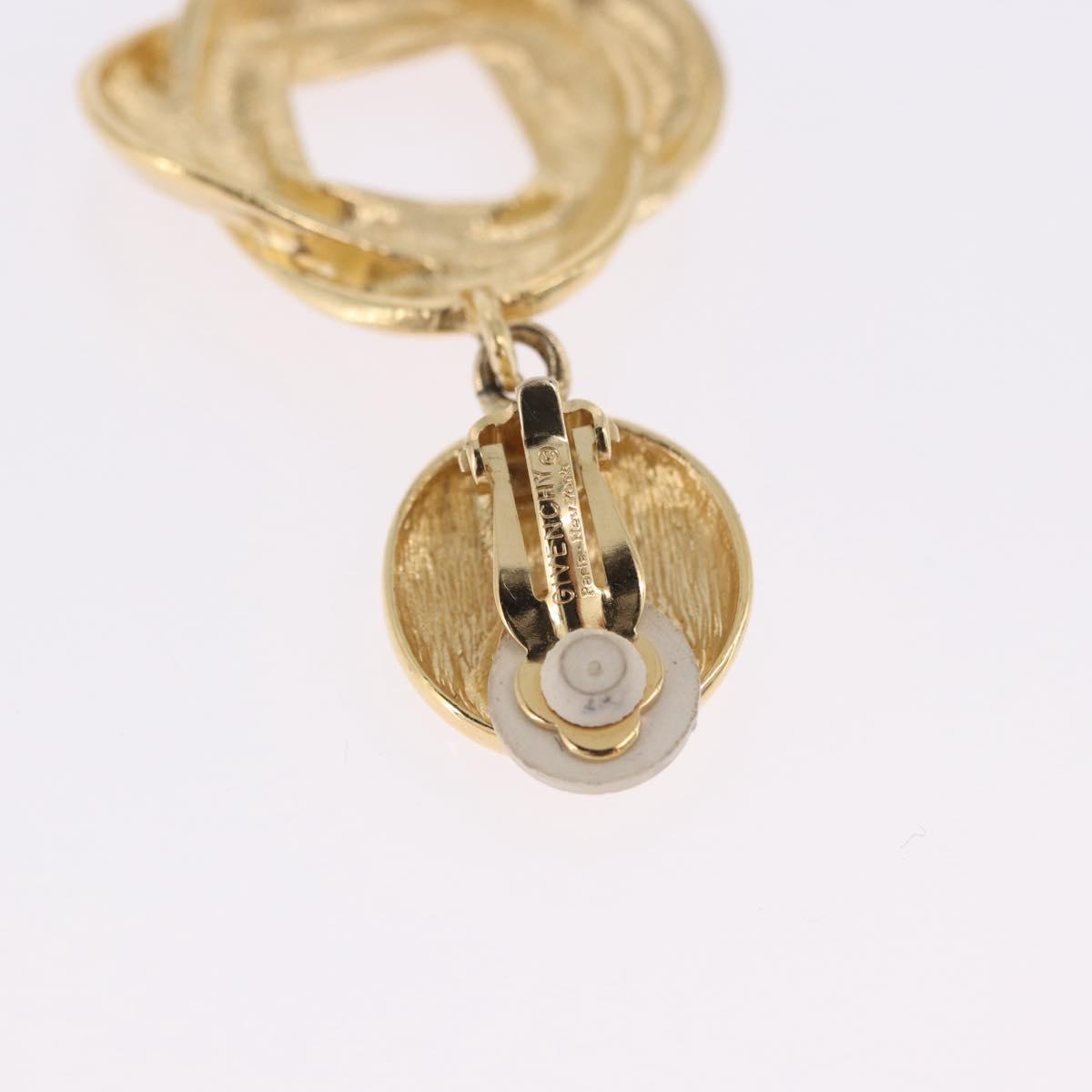 GIVENCHY Bracelet Earring metal 3 Set Gold Tone Silver Auth SW2827