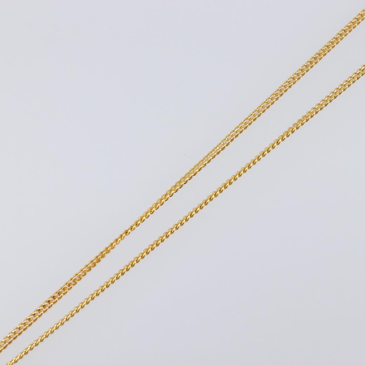 CELINE Necklace metal Gold Tone Auth SW2829V