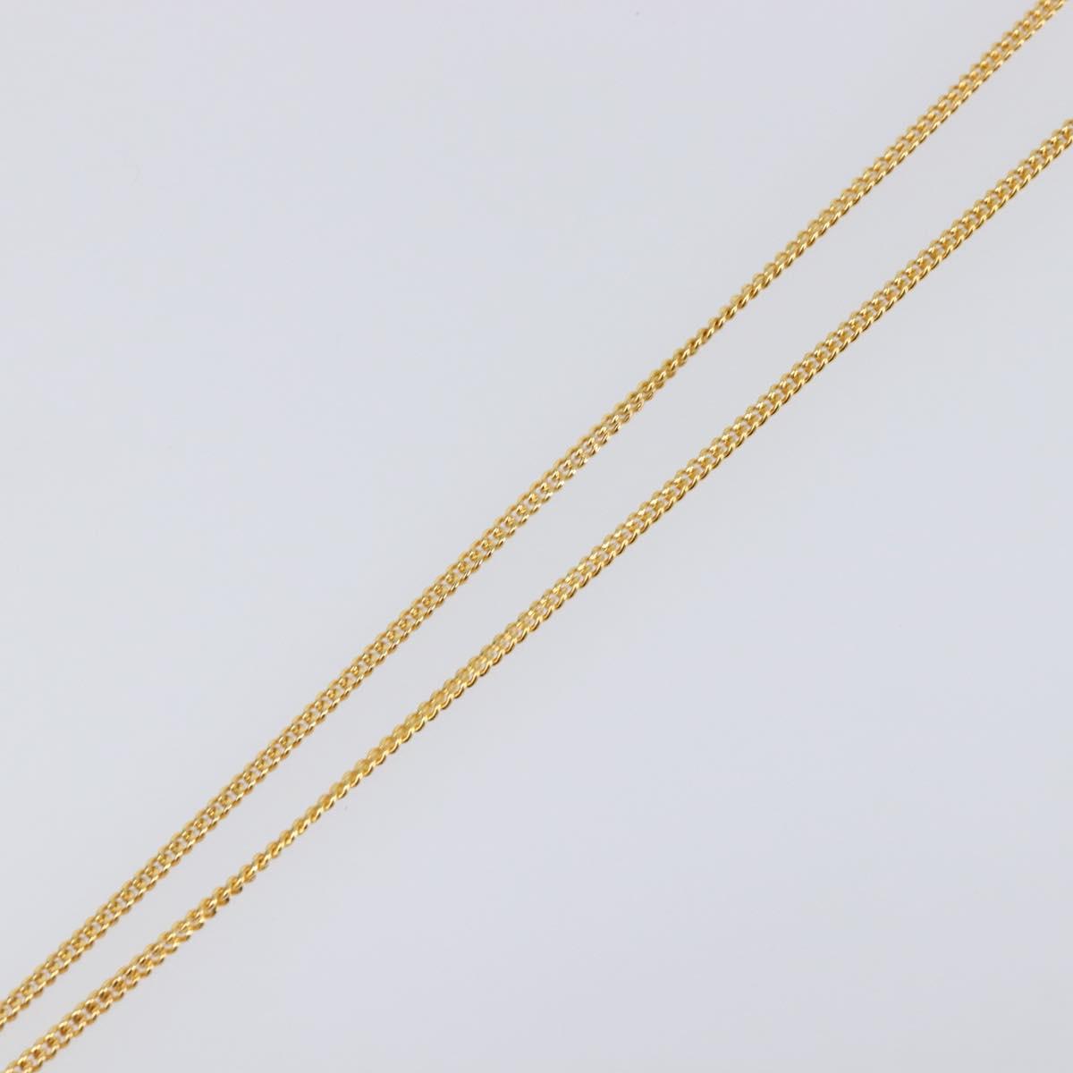CELINE Necklace metal Gold Tone Auth SW2829V