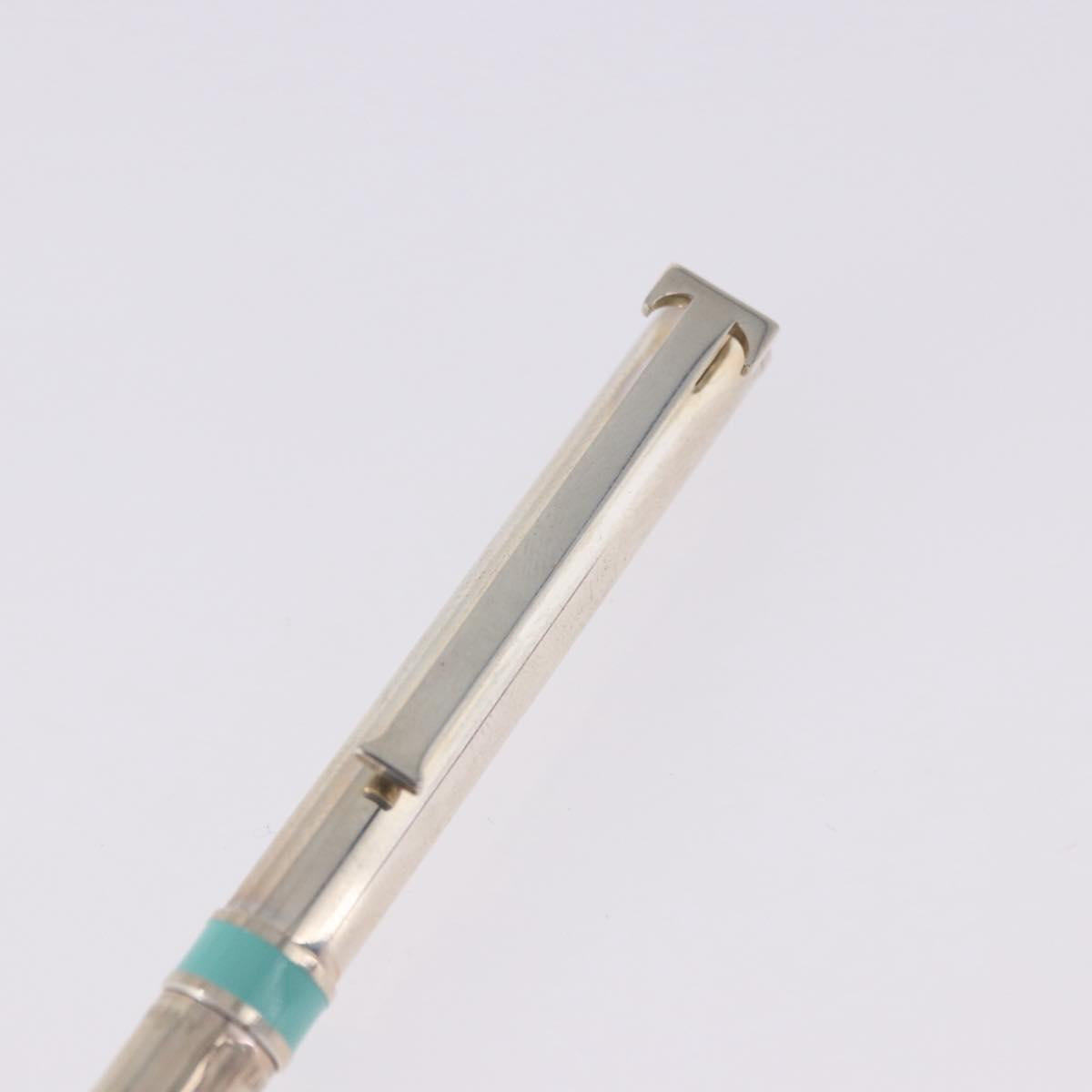 TIFFANY&Co. Ballpoint Pen metal 2 Set Silver Red Auth SW2832