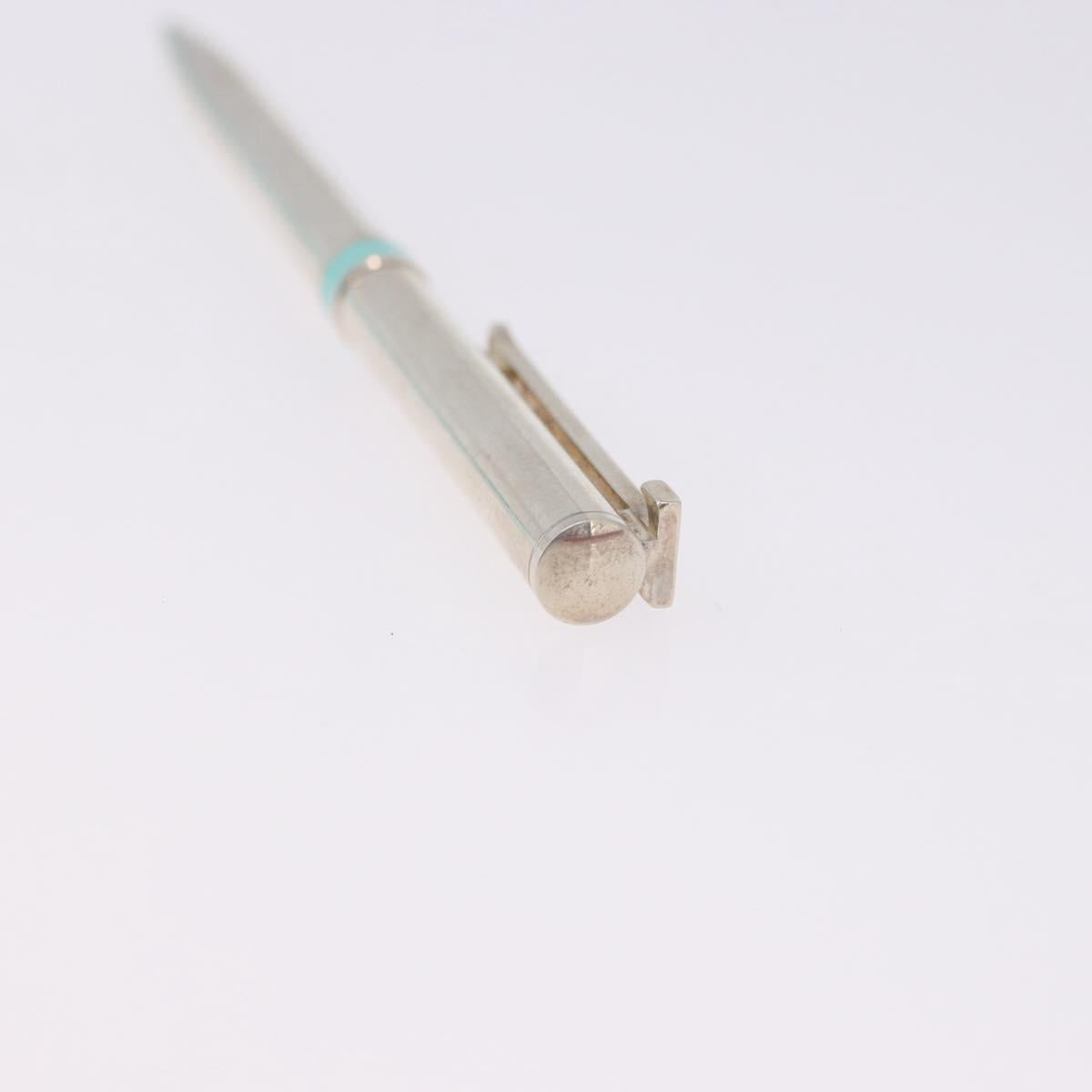TIFFANY&Co. Ballpoint Pen metal 2 Set Silver Red Auth SW2832