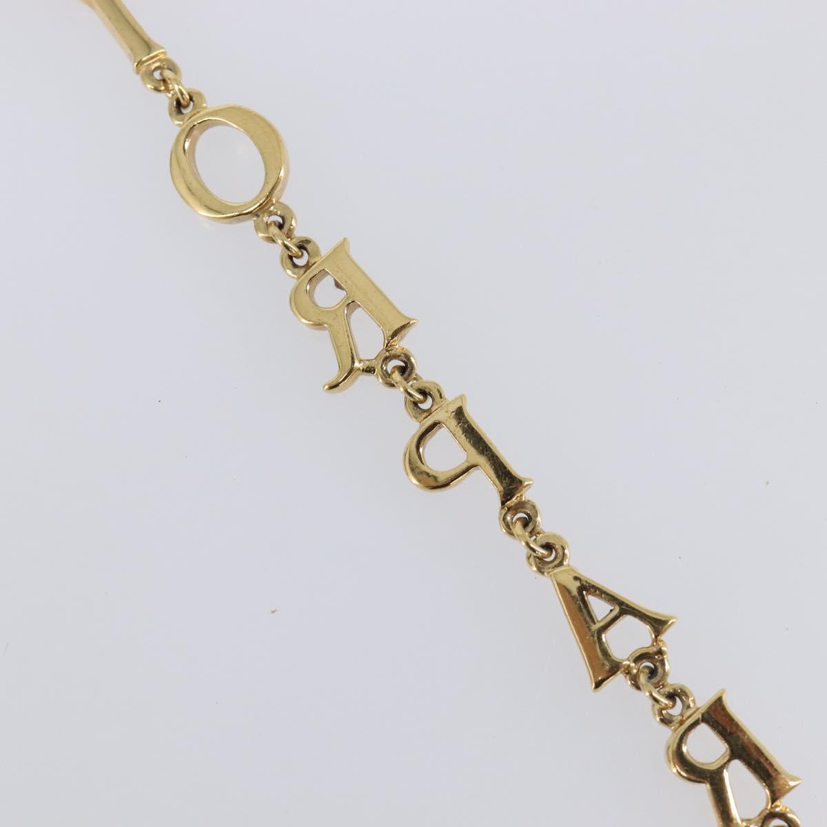 Christian Dior Bracelet Metal Gold Tone Auth SW2835V