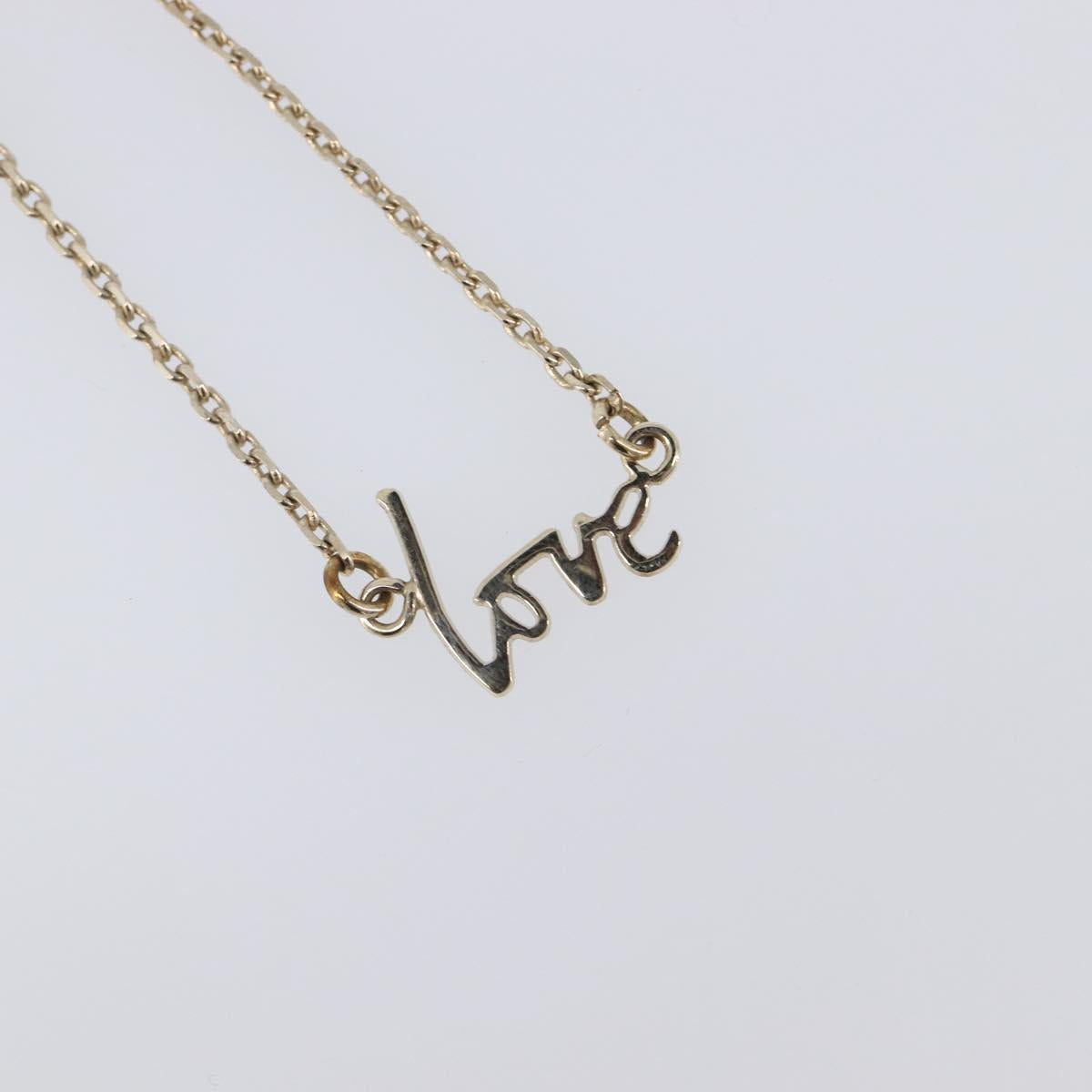Chloe Necklace Metal 3 Set Gold Tone Silver Auth SW2841