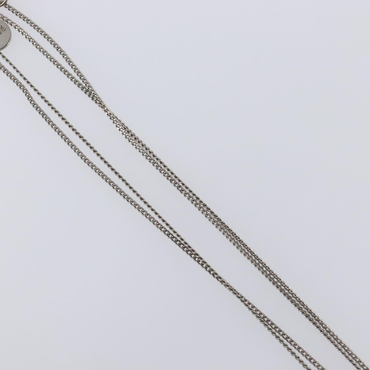 Chloe Necklace Metal 3 Set Gold Tone Silver Auth SW2841