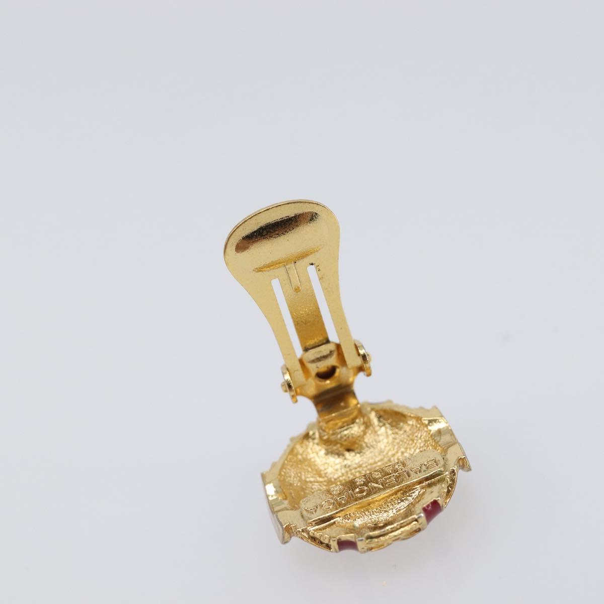 BALENCIAGA Earring Metal Gold Tone Auth SW2842