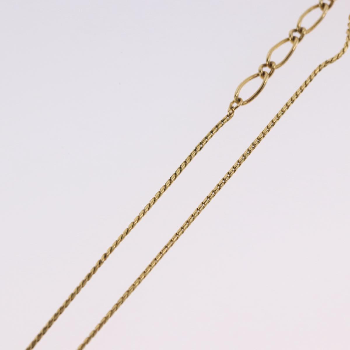 SAINT LAURENT Necklace Metal Gold Tone Auth SW2843