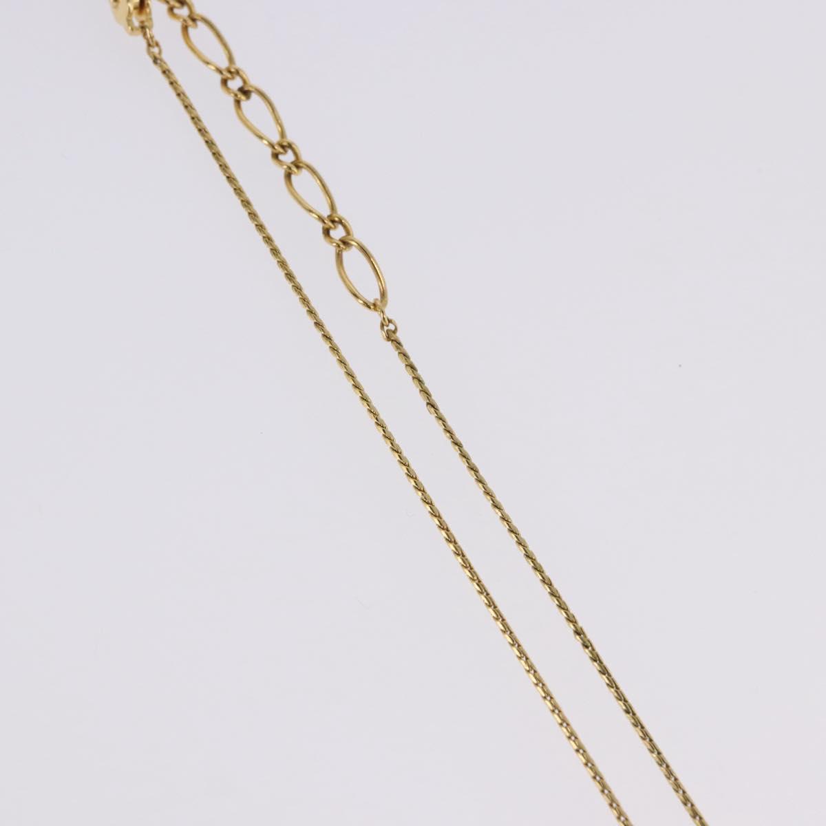 SAINT LAURENT Necklace Metal Gold Tone Auth SW2843