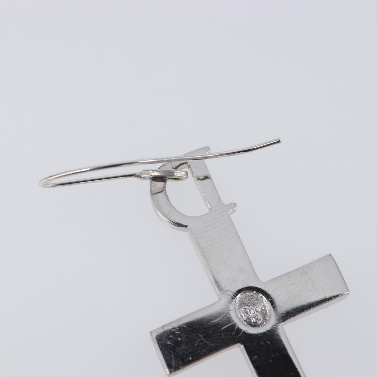 Christian Dior Pierce Metal Silver Auth SW2847
