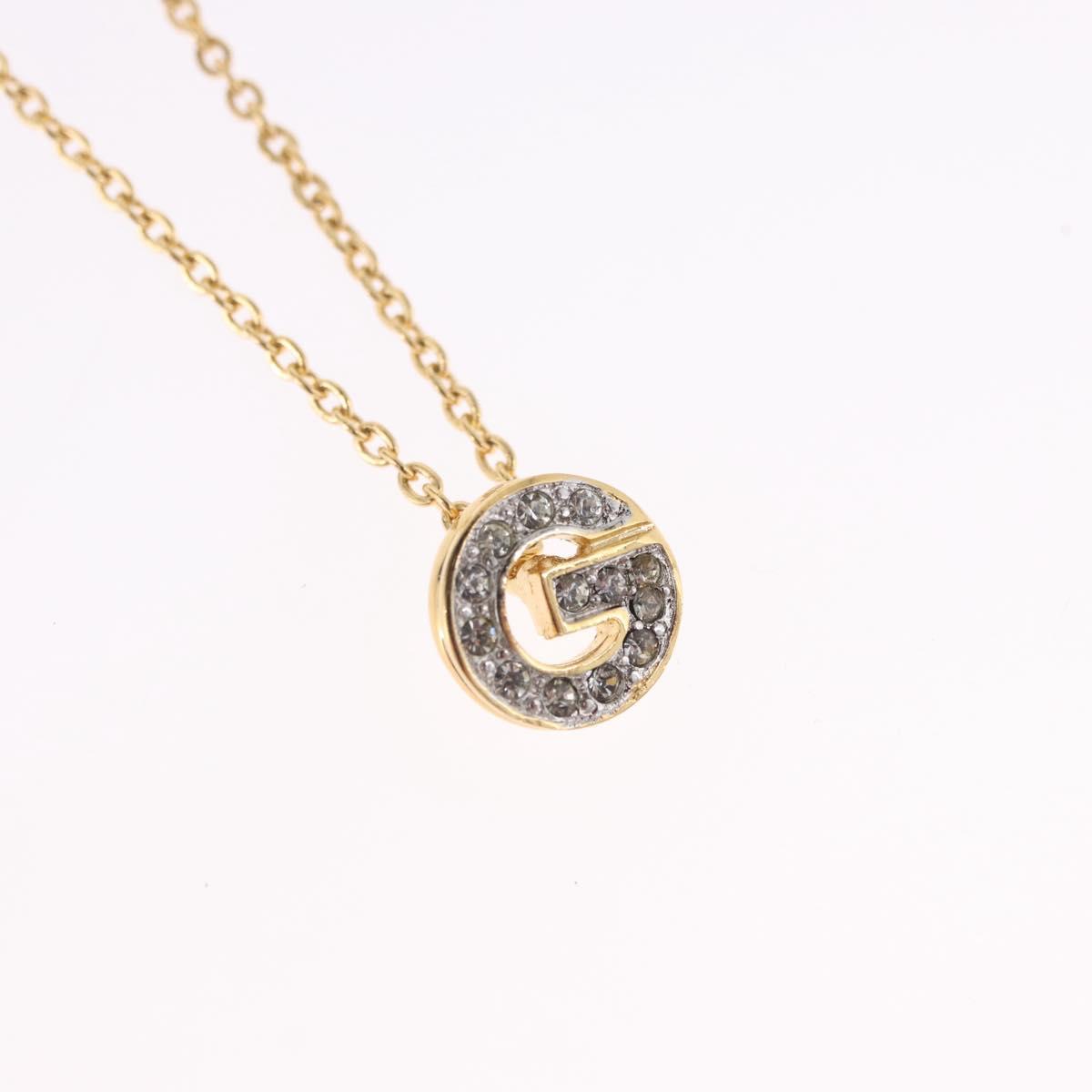 GIVENCHY Necklace Metal Gold Tone Auth SW2848