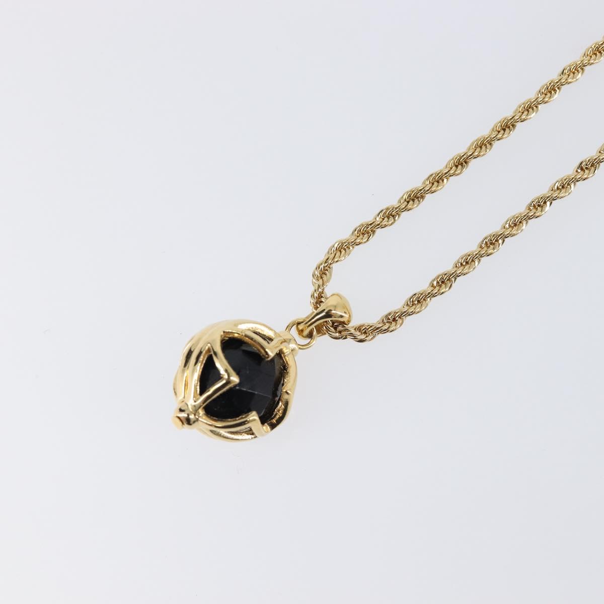 GIVENCHY Necklace Metal Gold Tone Auth SW2849