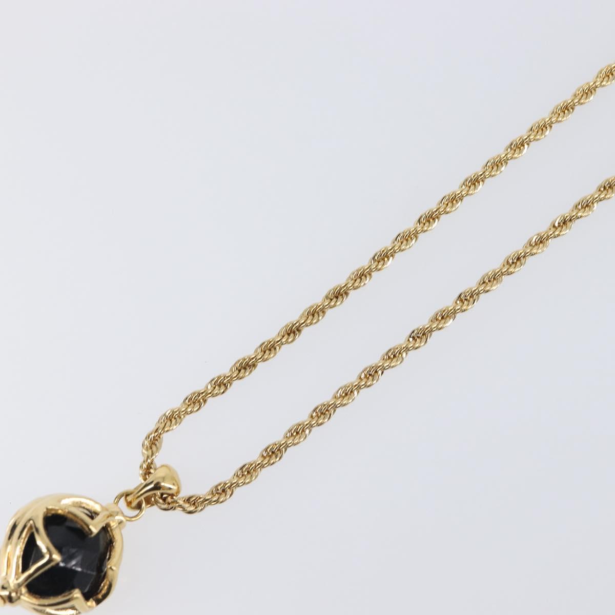 GIVENCHY Necklace Metal Gold Tone Auth SW2849