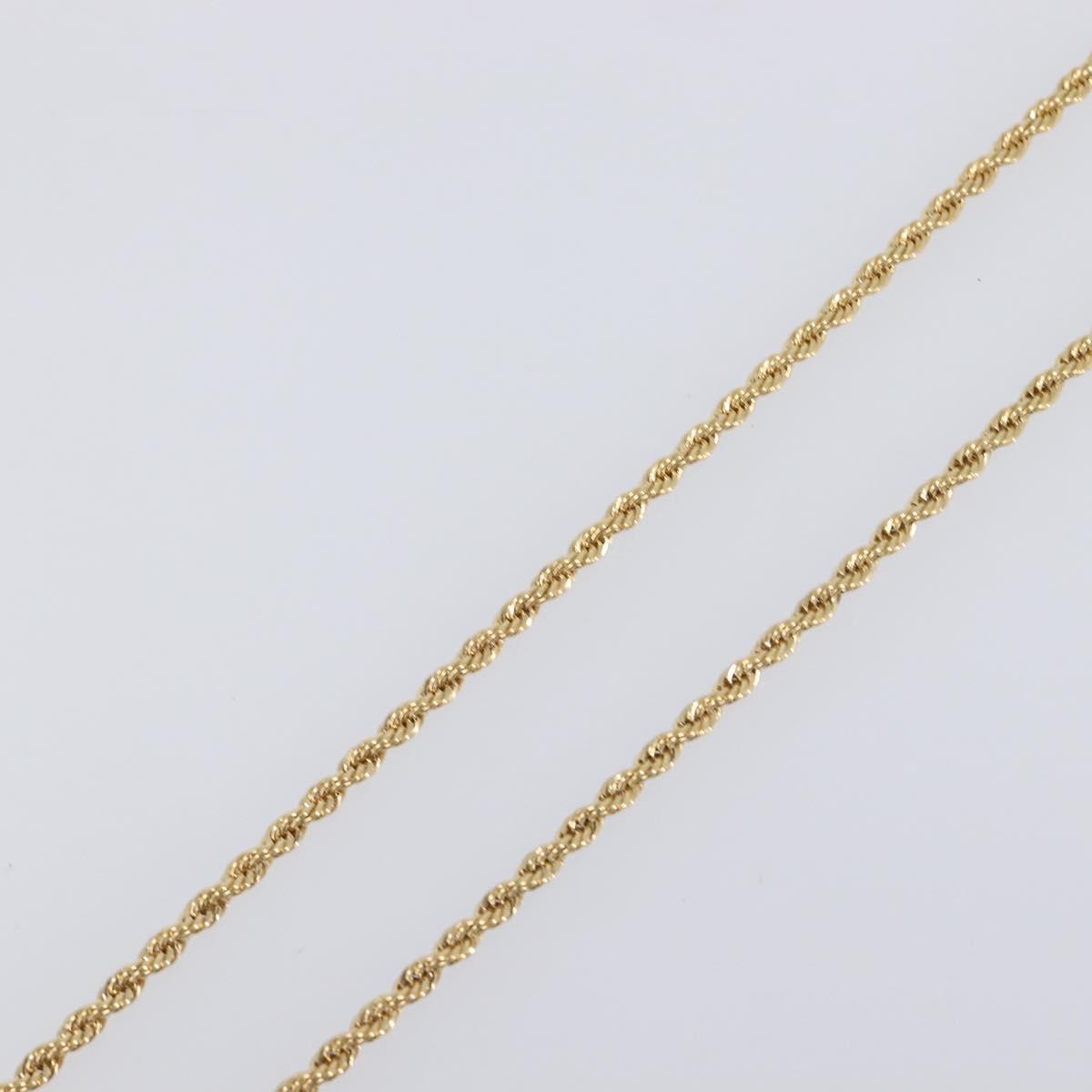 GIVENCHY Necklace Metal Gold Tone Auth SW2849