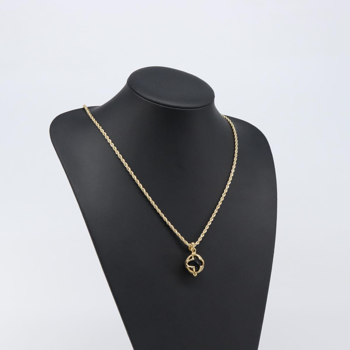 GIVENCHY Necklace Metal Gold Tone Auth SW2849