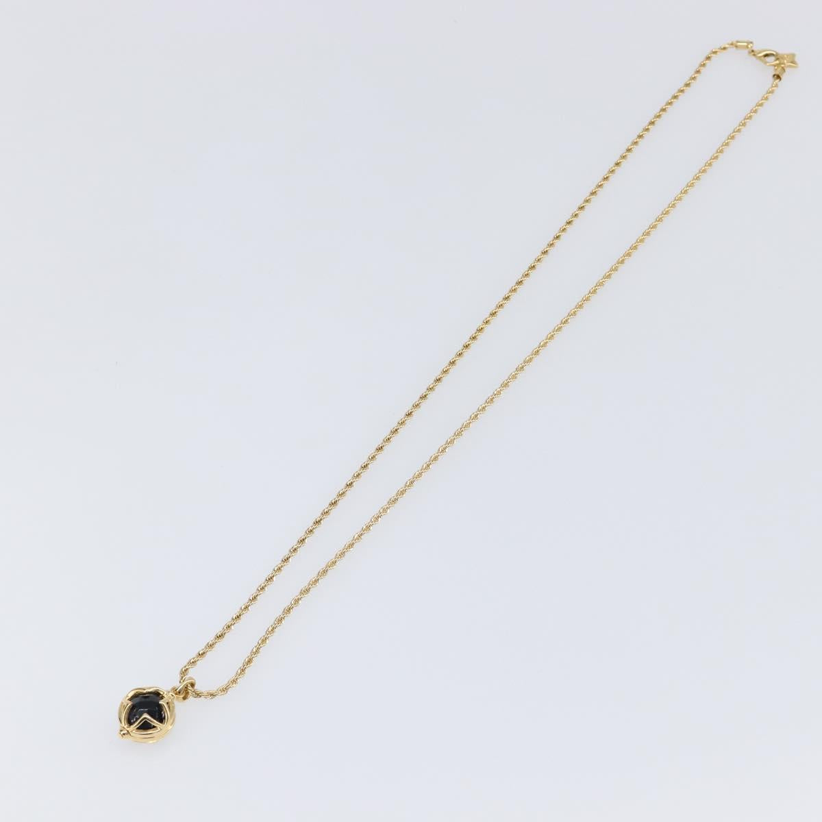 GIVENCHY Necklace Metal Gold Tone Auth SW2849