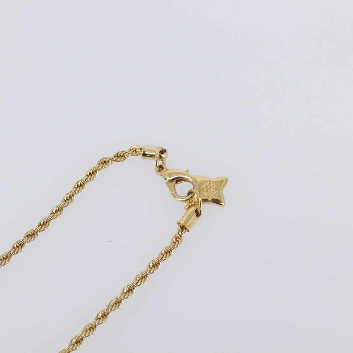 GIVENCHY Necklace Metal Gold Tone Auth SW2849