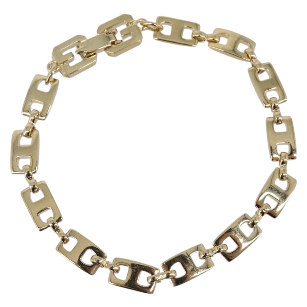 GIVENCHY Bracelet Metal Gold Tone Auth SW2851