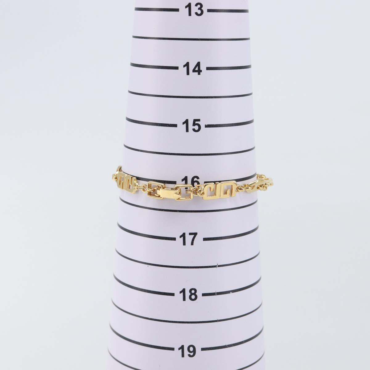 GIVENCHY Bracelet Metal Gold Tone Auth SW2852