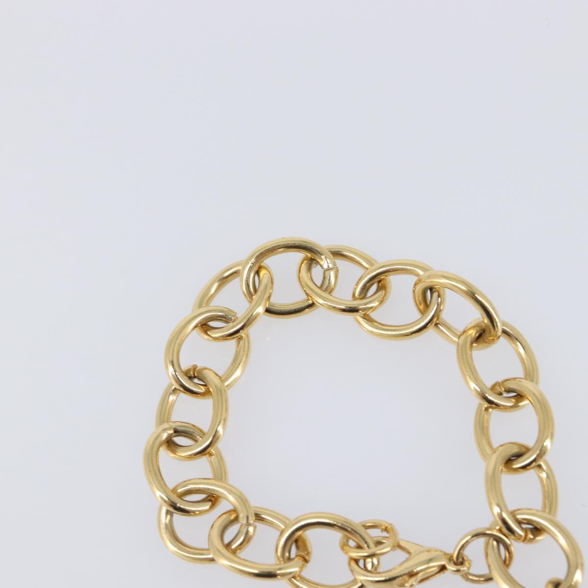 GIVENCHY Bracelet Metal 3 Set Gold Tone Orange Auth SW2853