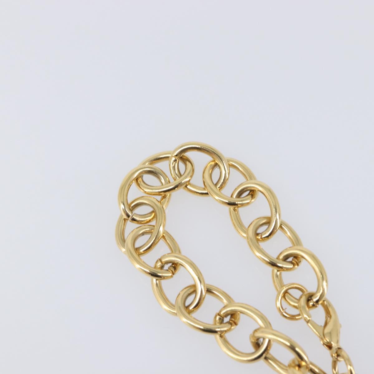 GIVENCHY Bracelet Metal 3 Set Gold Tone Orange Auth SW2853