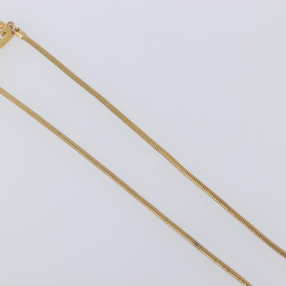 GIVENCHY Necklace Metal 4 Set Gold Tone Auth SW2854