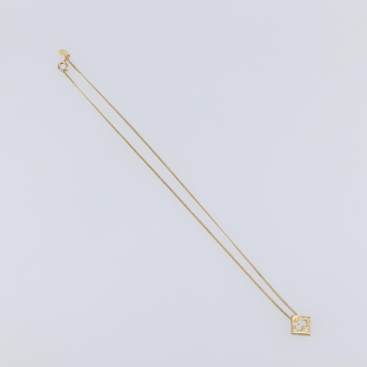 GIVENCHY Necklace Metal 4 Set Gold Tone Auth SW2854