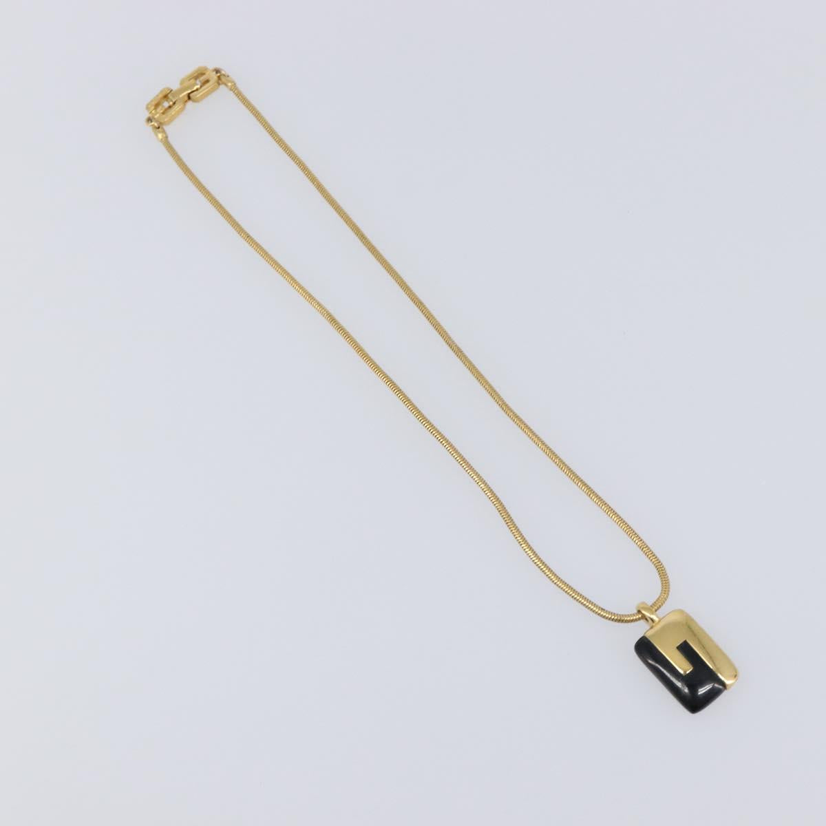 GIVENCHY Necklace Metal 4 Set Gold Tone Auth SW2854