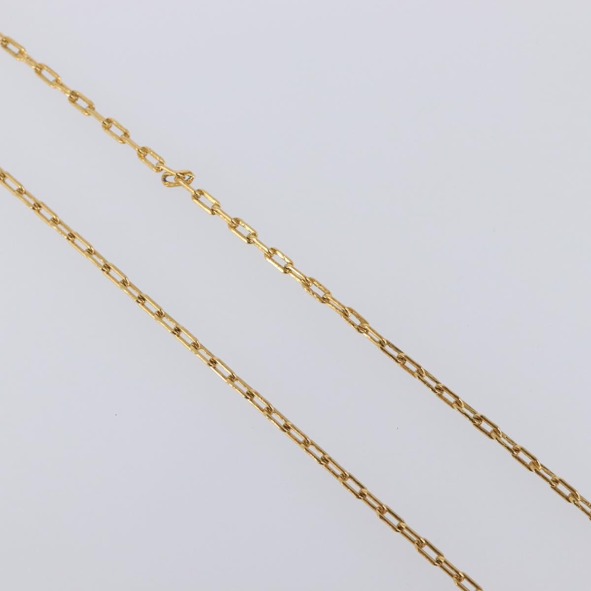 GIVENCHY Necklace Metal 4 Set Gold Tone Auth SW2854