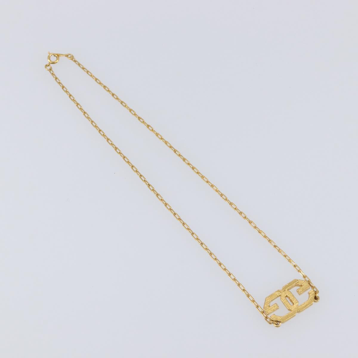 GIVENCHY Necklace Metal 4 Set Gold Tone Auth SW2854