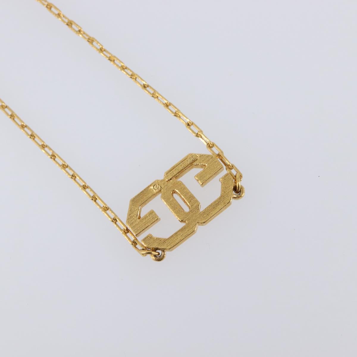 GIVENCHY Necklace Metal 4 Set Gold Tone Auth SW2854