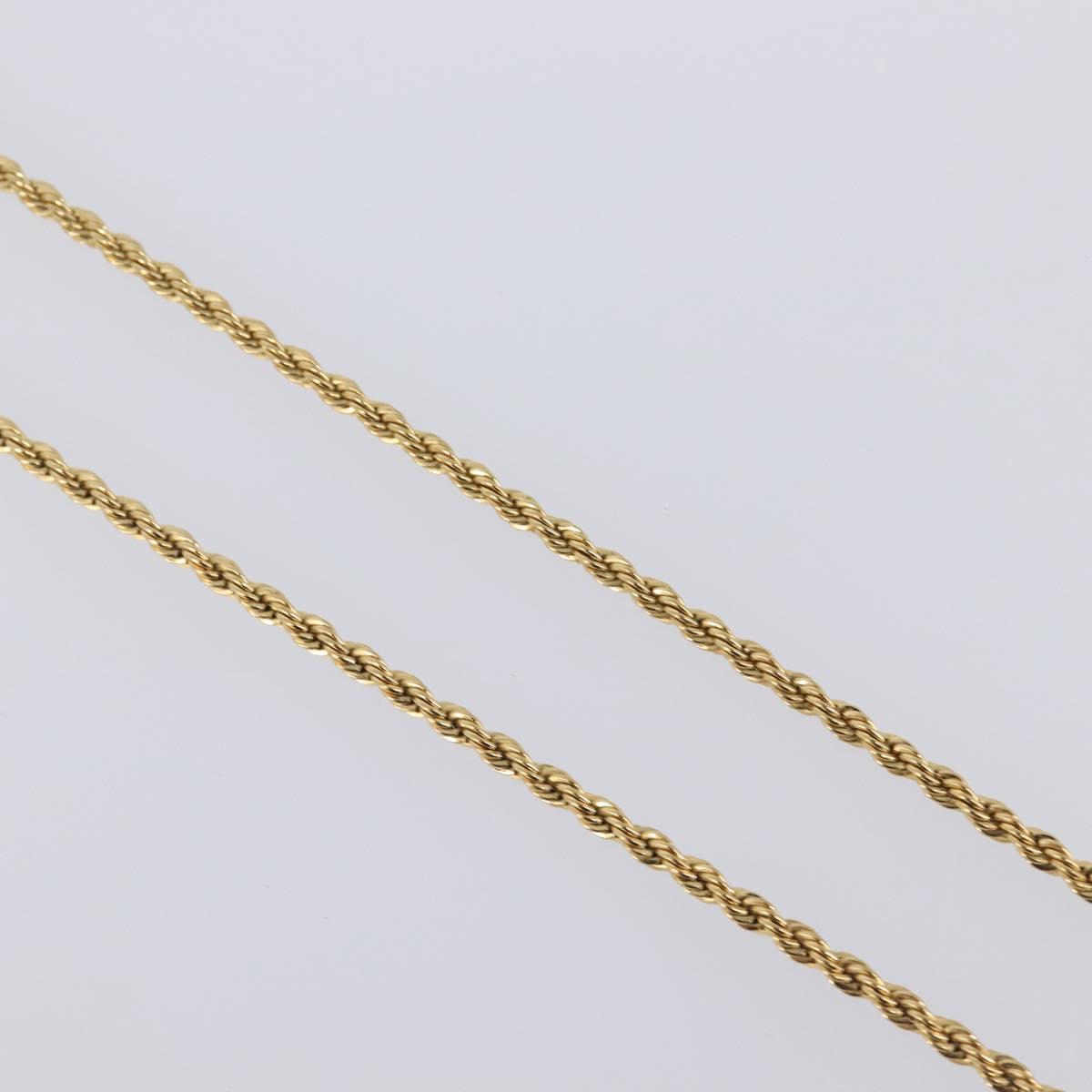 GIVENCHY Necklace Metal 4 Set Gold Tone Auth SW2854