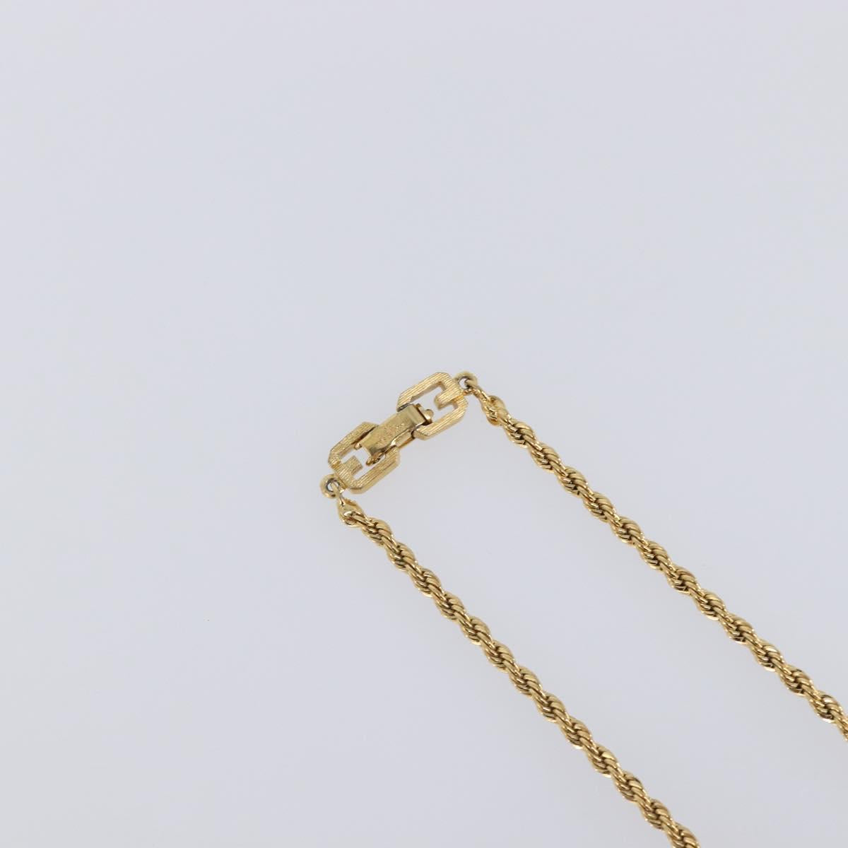 GIVENCHY Necklace Metal 4 Set Gold Tone Auth SW2854