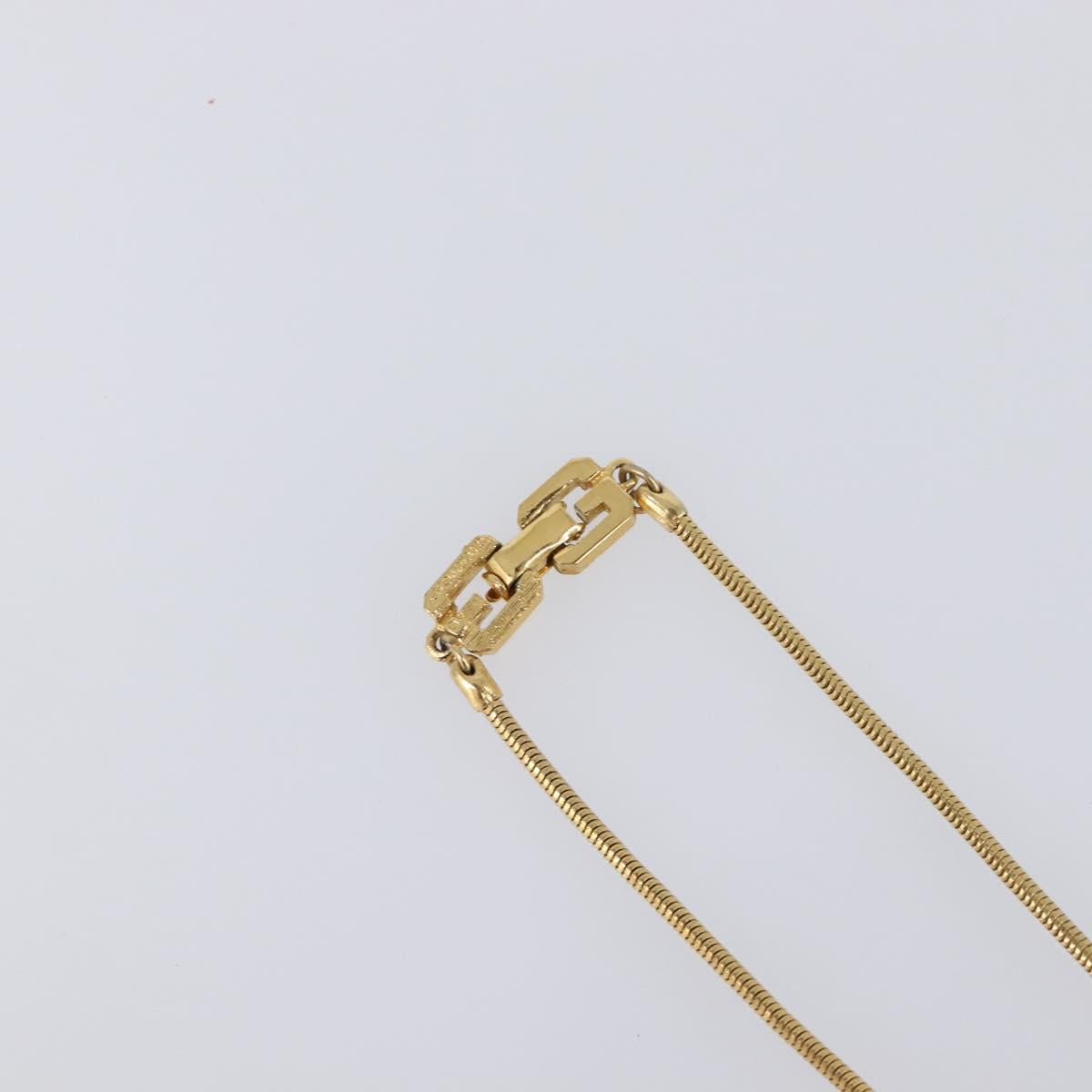 GIVENCHY Necklace Metal 4 Set Gold Tone Auth SW2854