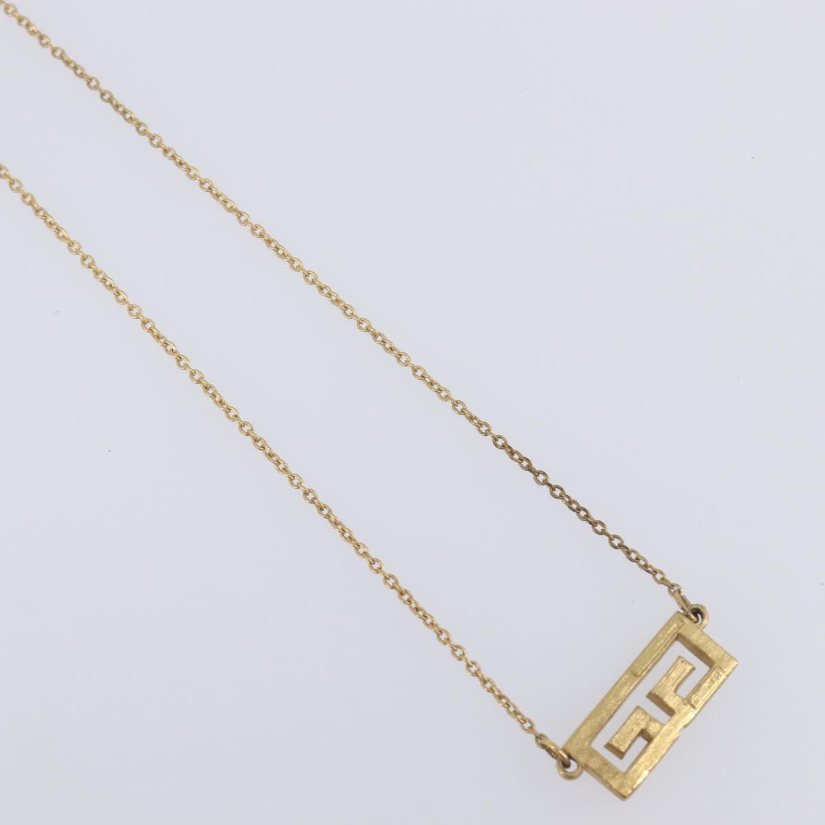 GIVENCHY Necklace Metal 4 Set Gold Tone Auth SW2855