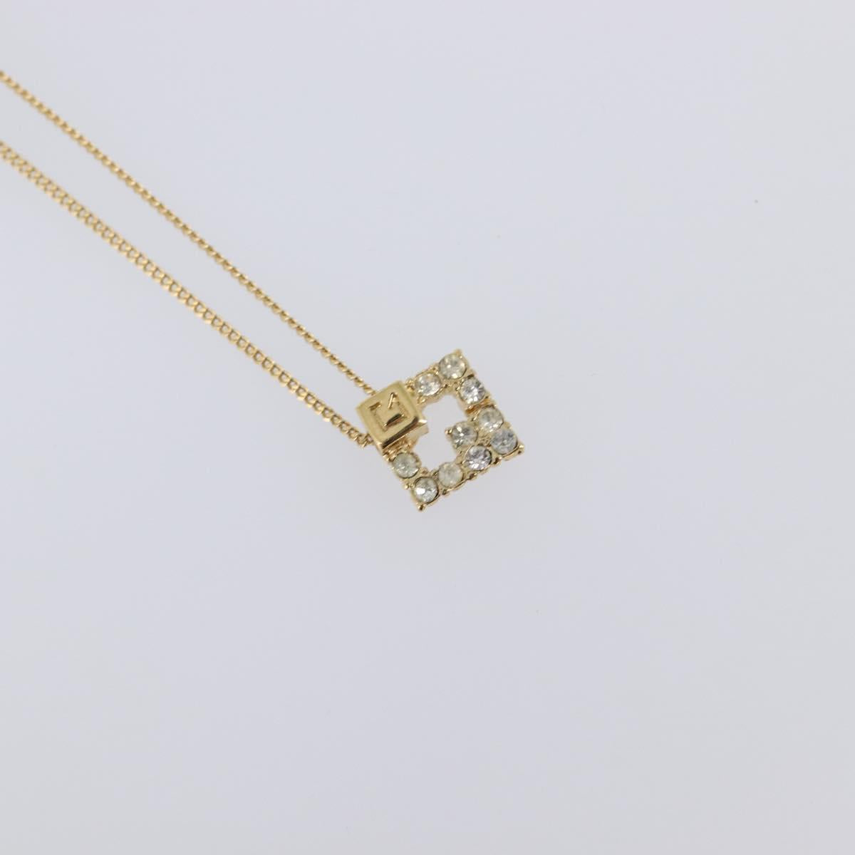 GIVENCHY Necklace Metal 4 Set Gold Tone Auth SW2855