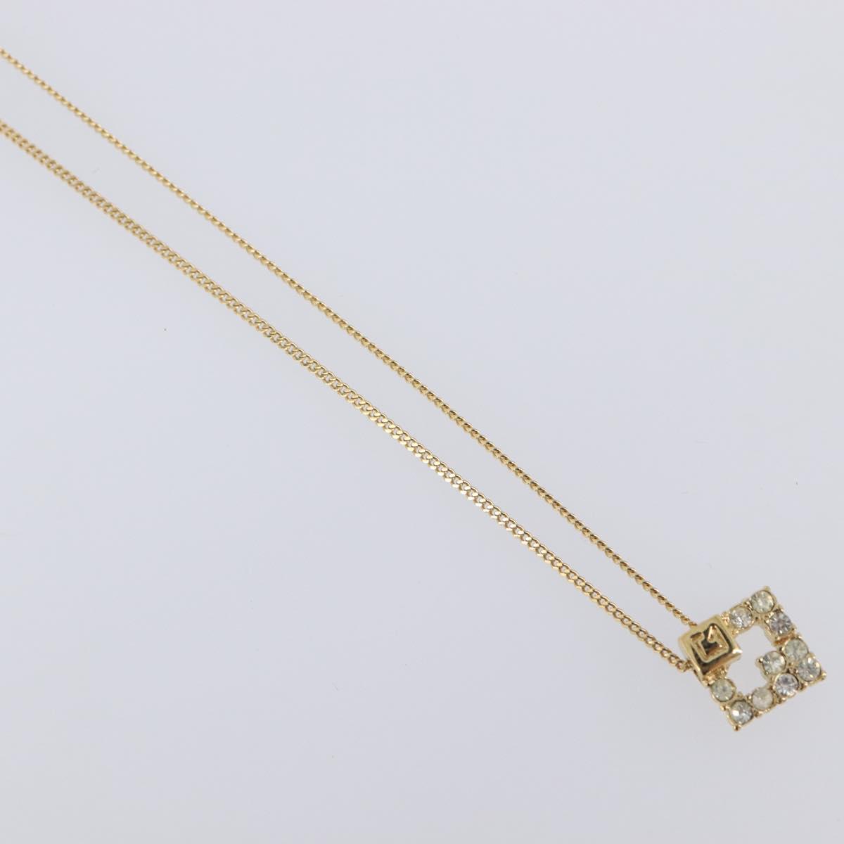 GIVENCHY Necklace Metal 4 Set Gold Tone Auth SW2855