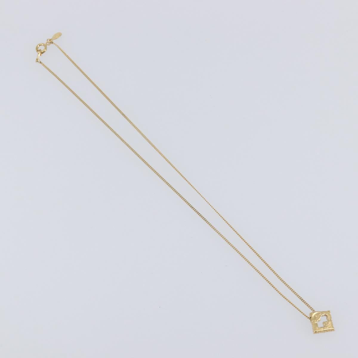 GIVENCHY Necklace Metal 4 Set Gold Tone Auth SW2855